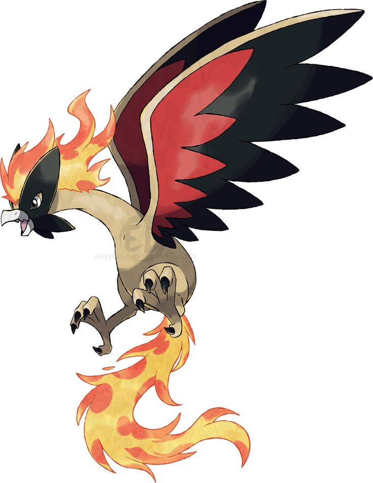 Freeuse Stock Pc Ashnix By Elaynii On Deviantart - Pokemon Mega Evolution Moltres (732x946), Png Download