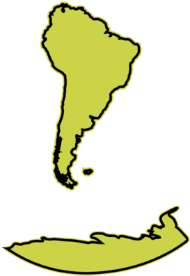 South America Antarctica - South America (400x400), Png Download