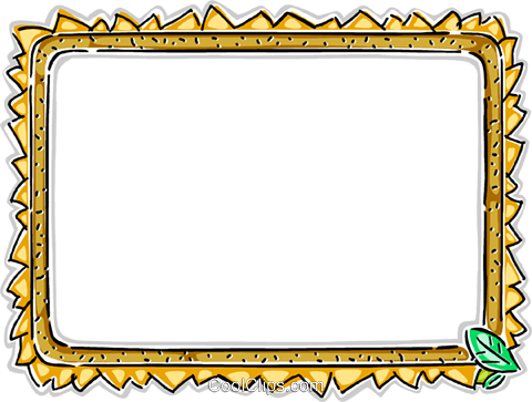 Decorative Frame Royalty Free Vector Clip Art Illustration - Picture Frame (480x363), Png Download