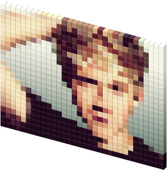 View Cursor On T-shirt - Cross-stitch (330x418), Png Download