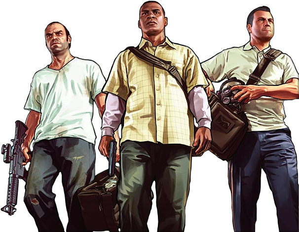 Michael Trevor Franklin Renders Gta V Online Full Size Png Download Seekpng