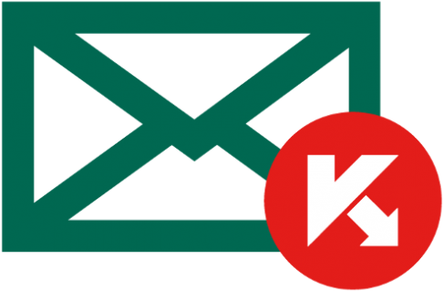 Kaspersky Security For Mail Server Linux Logo - Mail Red Colour Png (591x399), Png Download