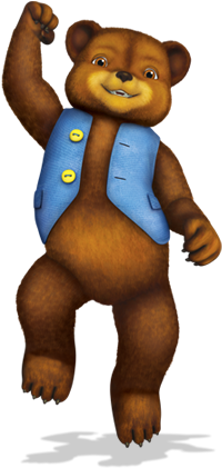 Bearjumping - Franklin And Friends Bear (354x460), Png Download