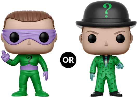 Funko Pop Vinyl Batman Funko Pop Riddler Chase Full Size Png Download Seekpng
