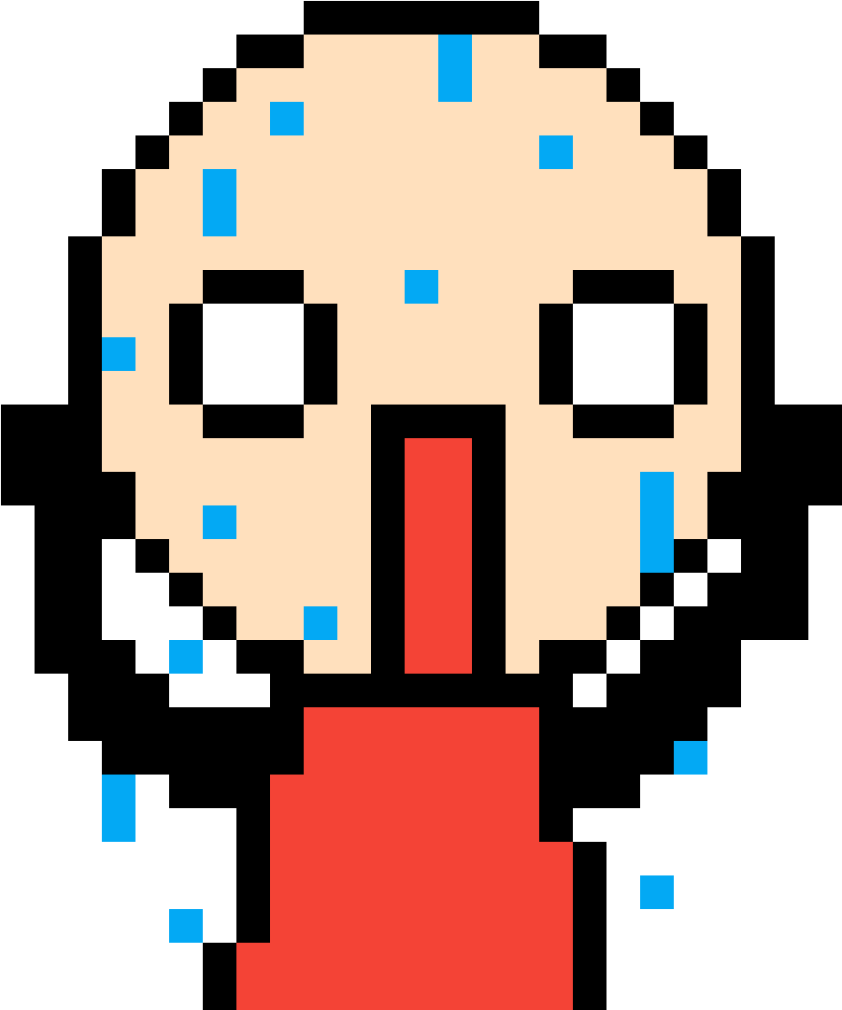 Worried Emoji - Ghost Pixel (1184x1184), Png Download
