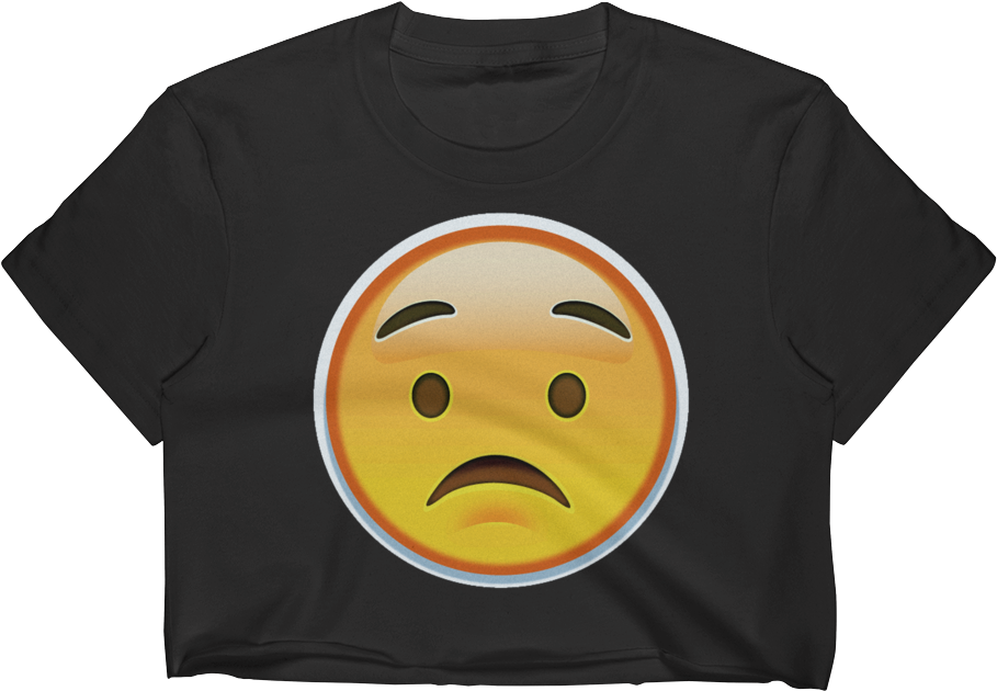 Emoji Crop Top T Shirt - Emoji (1000x1000), Png Download