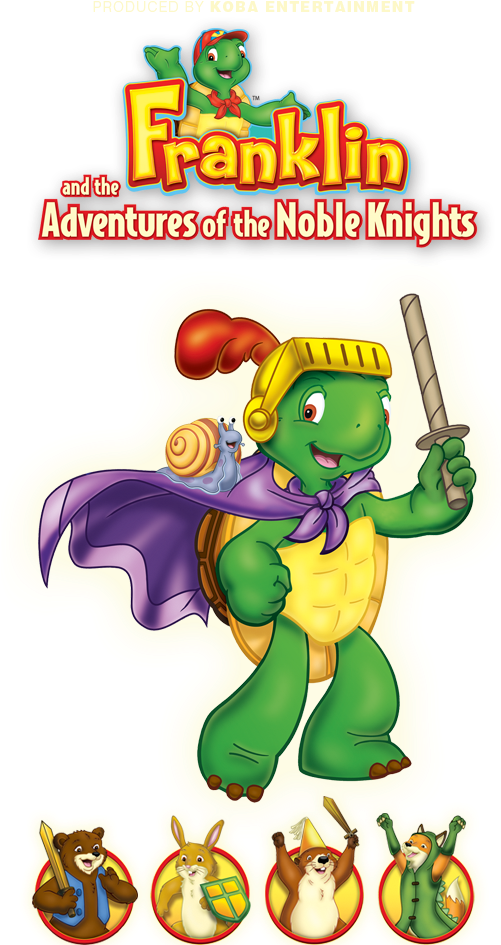 Franklin & Adventures Of The Noble Knights (500x951), Png Download