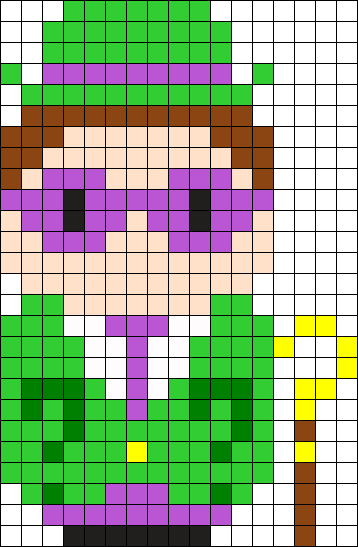 The Riddler Perler Bead Pattern / Bead Sprite - Bead (358x547), Png Download