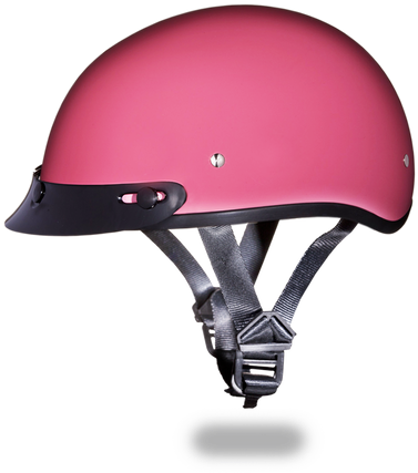 D - O - T - Daytona Skull Cap Hi Gloss Pink - Pink Motorcycle Half Helmets (500x500), Png Download