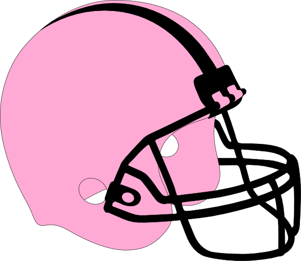American Football Helmets Pink Clip Art - Pink Football Helmet (600x519), Png Download
