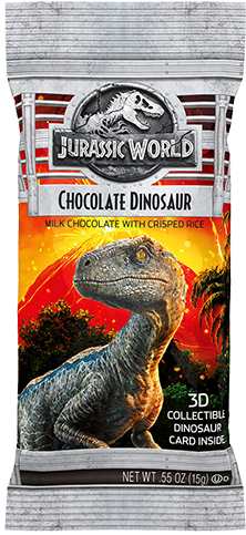 Jelly Belly Jurassic World Chocolate Dinosaur - Jurassic World Jelly Belly (500x500), Png Download