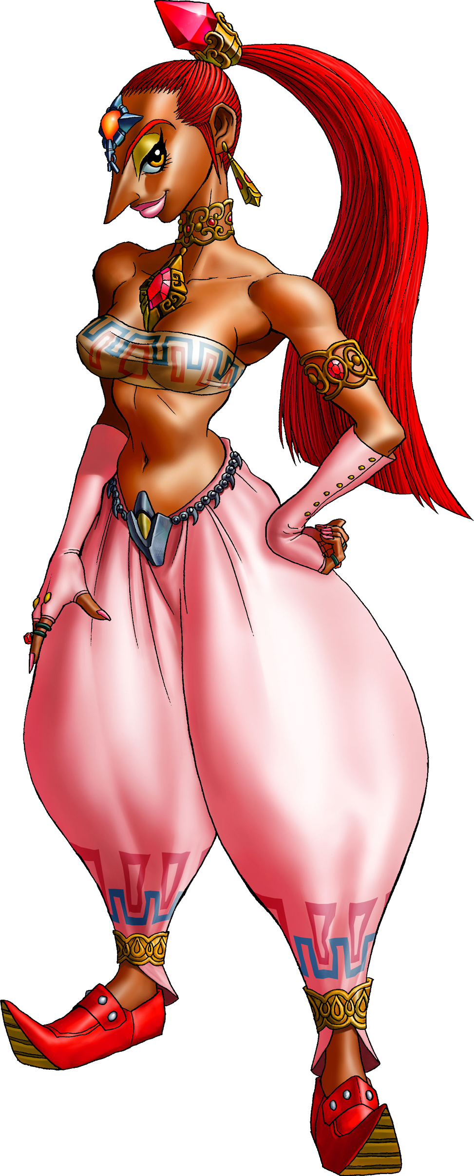 Nabooru Pic - Nabooru Ocarina Of Time 3d (973x2414), Png Download