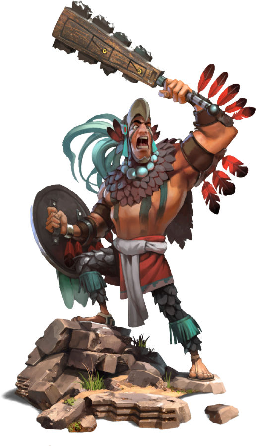 Aztec Eagle Warrior - Civ 6 Unique Units (516x899), Png Download