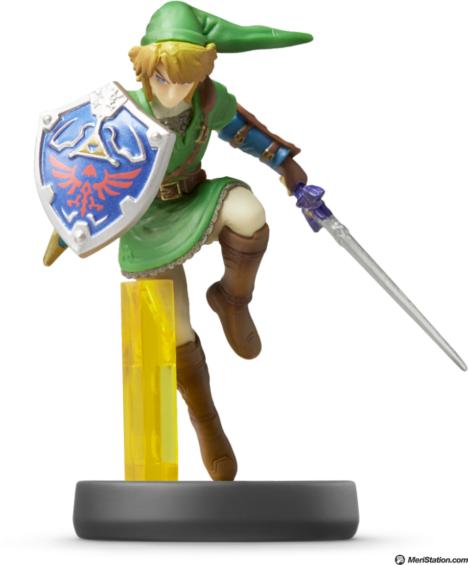 Función De Todos Los Amiibo En Zelda - Smash Bros Link Amiibo (916x1106), Png Download