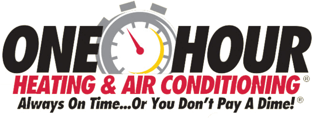 One Hour Heating & Air - One Hour Heating And Air Logo (640x246), Png Download