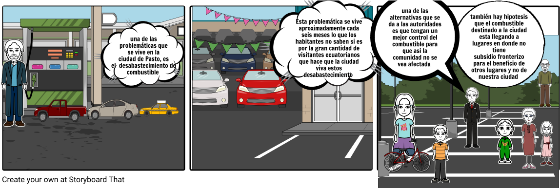 Escasez De Combustible En Pasto - Cartoon (1164x385), Png Download