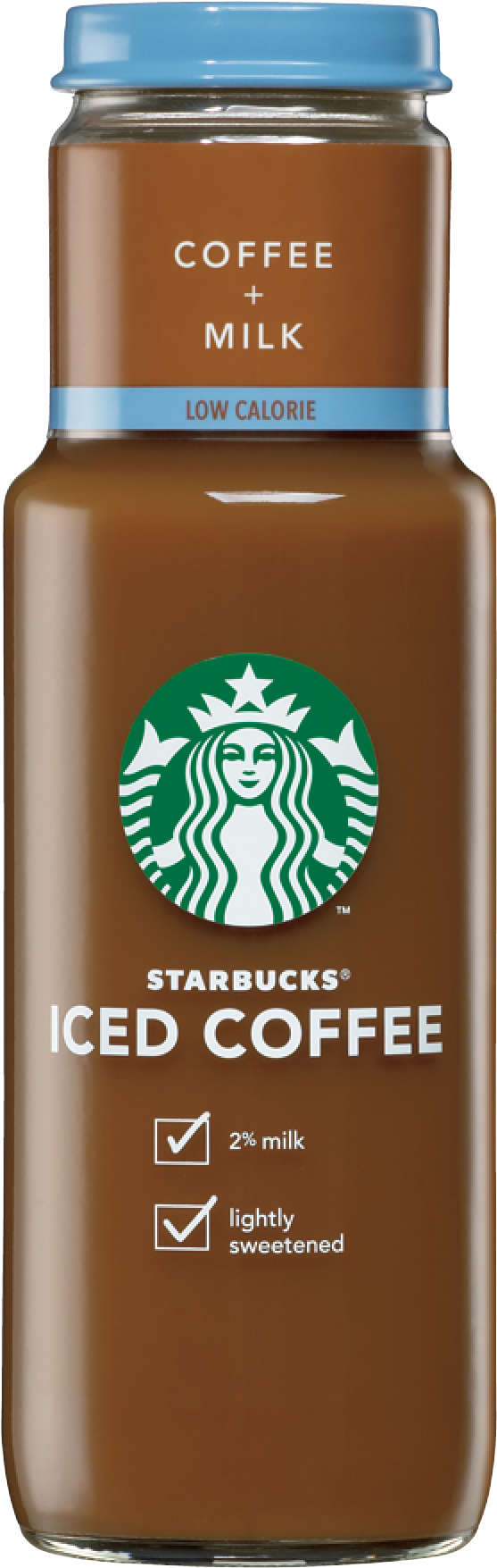 Starbucks Low Calorie Iced Coffee Milk - Starbucks Iced Coffee Medium Roast (602x1800), Png Download