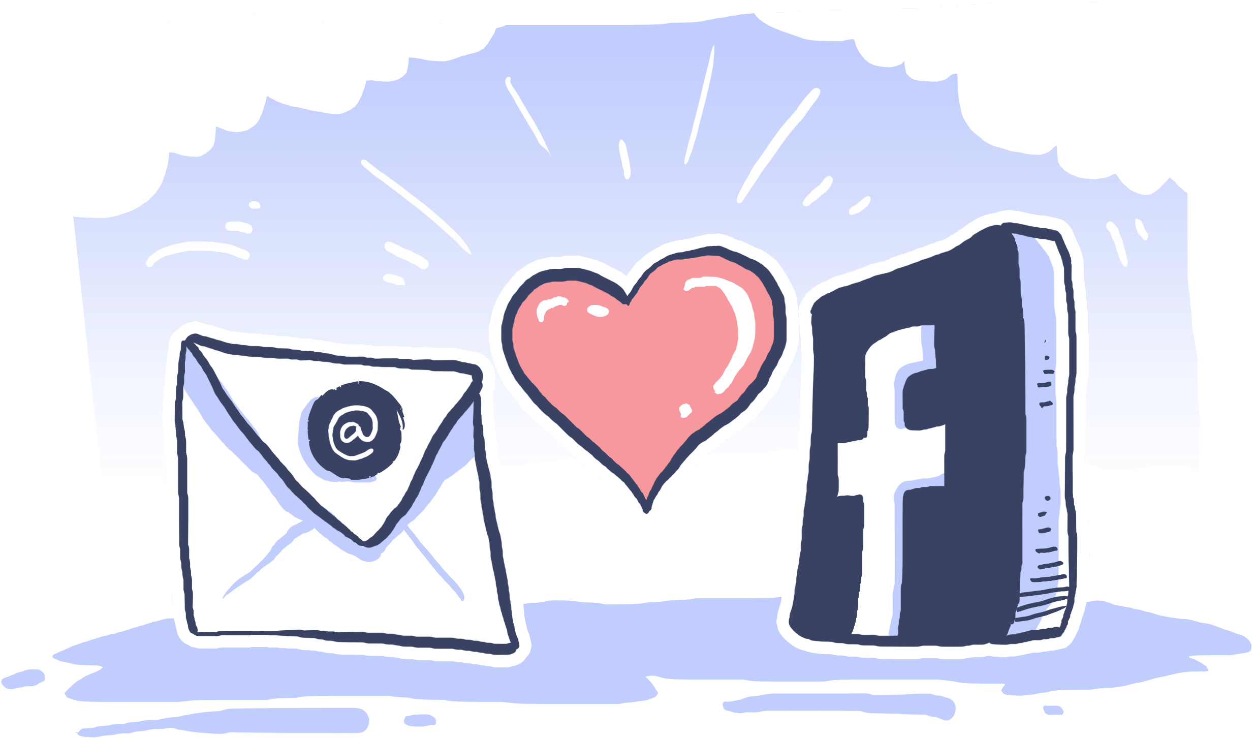 Sync Your Facebook Page Inside Kirim - Illustration (3508x2480), Png Download