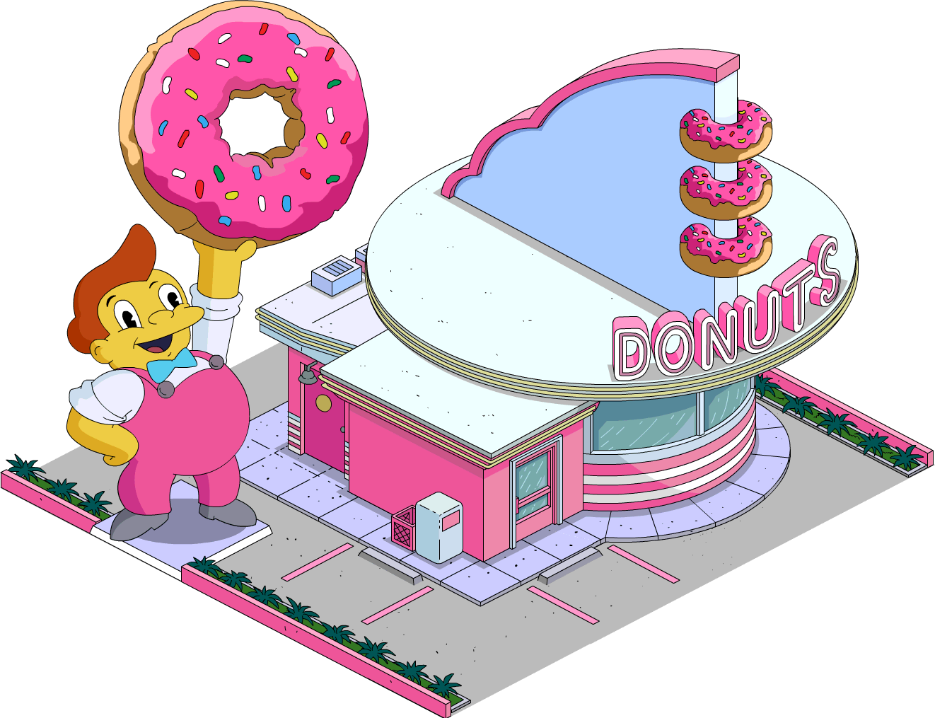 Retro Lard Lad - Lard Lad Donuts Simpson Movie (1322x1015), Png Download
