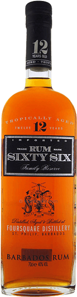 Rum Sixty Six 12 Year Old - Rum Sixty Six Family Reserve 12 Year Old Dark Rum (300x600), Png Download