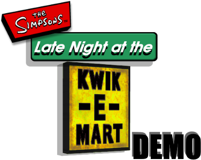 Late Night At The Kwik E Mart - Sign (477x334), Png Download