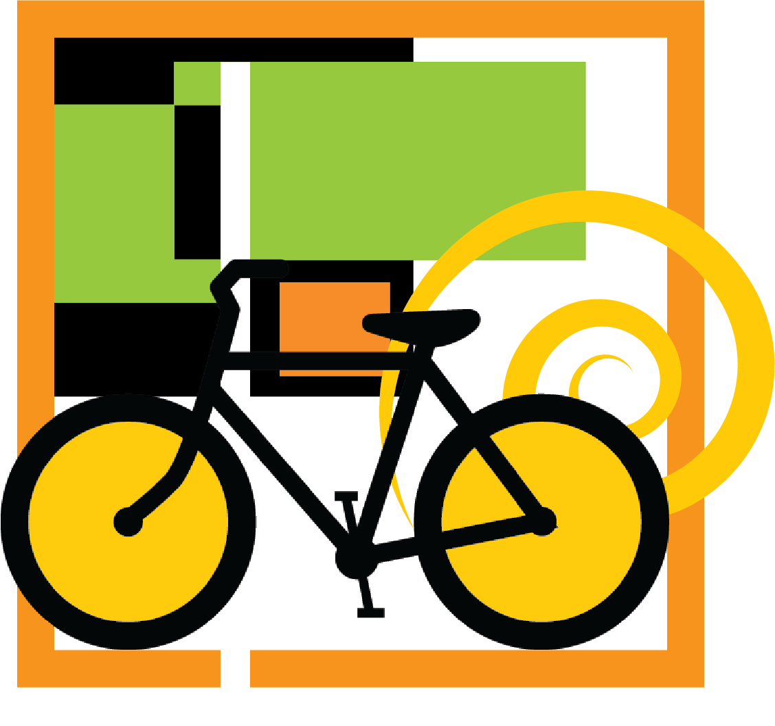 Bikeped Artistic Design - Bike Caution Sign Baby Blanket (1128x1057), Png Download