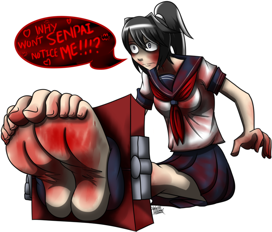 Yandere Chan Stocks 2 3 - Yandere Simulator Feet (1000x798), Png Download