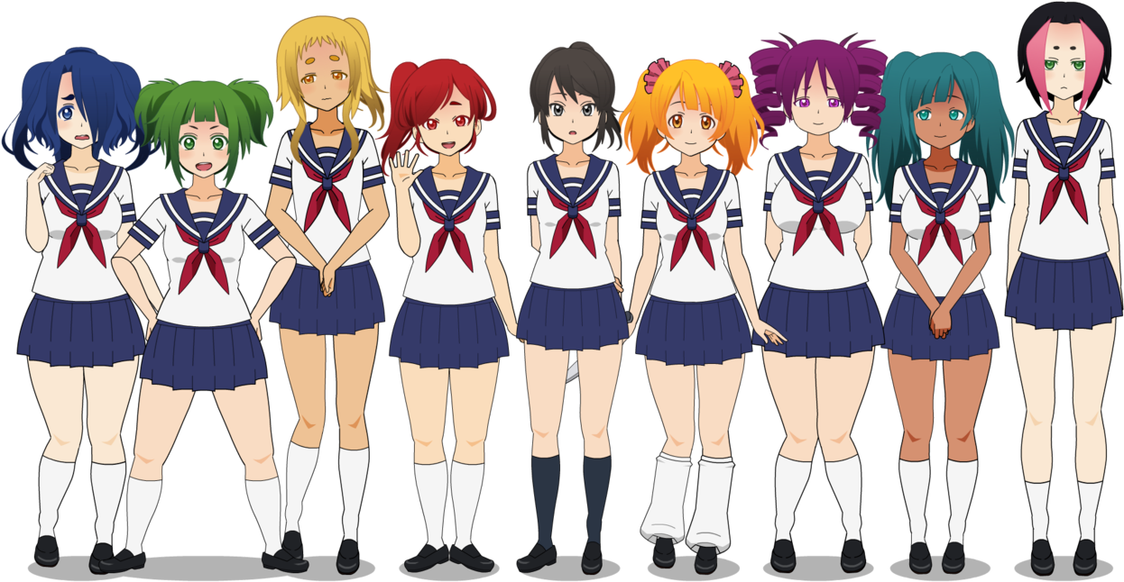 Yandere Simulator By Wlldfire-d901wvg - Yandere Chan Game Characters (1280x960), Png Download