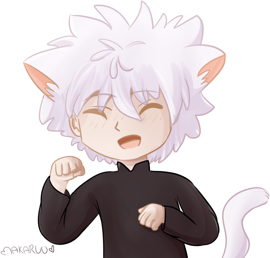 Banner Black And White Stock Kitty By Joannimation - Kitty Killua (1024x960), Png Download