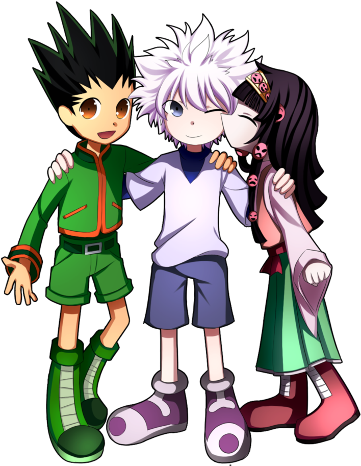 Gon, Killua, And Alluka From Hunter X Hunter - Hunter × Hunter (811x986), Png Download