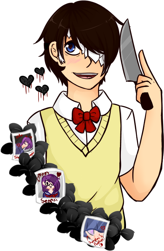 Vector Freeuse Library Is Here By Glitched Artist On - Yandere Kun Png (769x903), Png Download