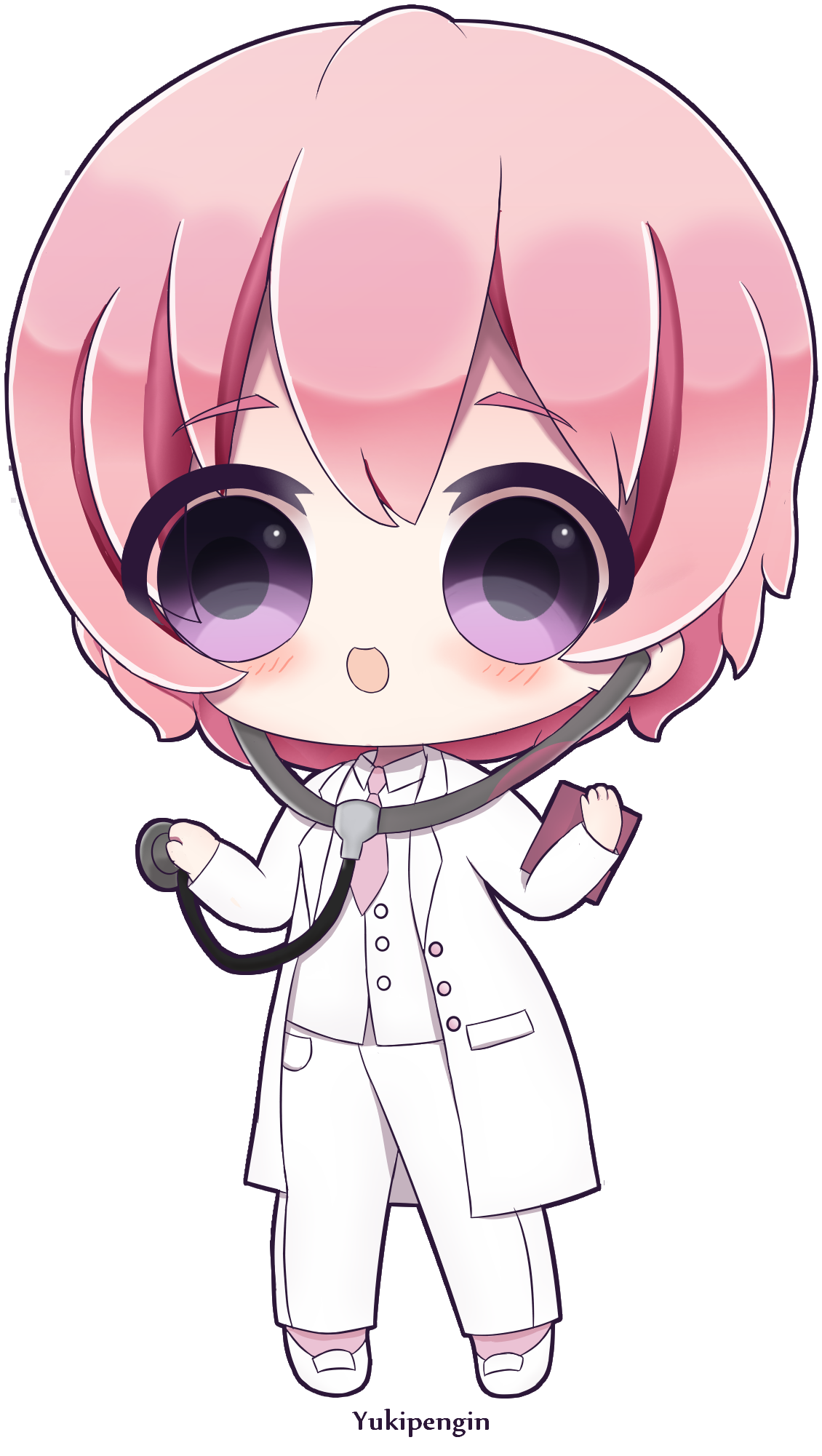 Mujo Kina Chibi By Yukipengin-dbt7phn - Yandere Simulator Characters Chibi (1250x2050), Png Download