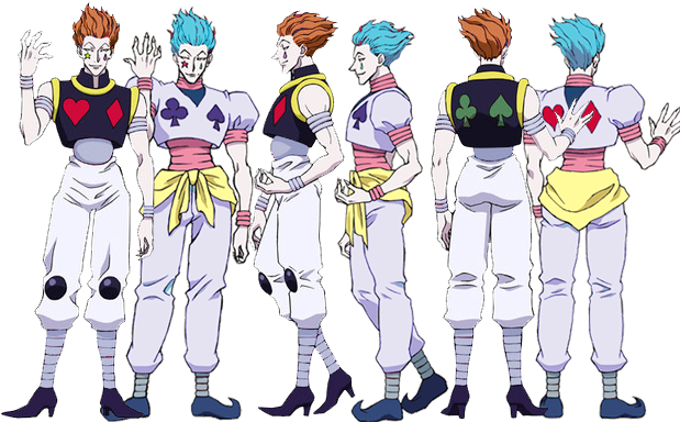 Hisoka, Killua, Hunter X Hunter, Character Design, - Hunter X Hunter Character Design (640x497), Png Download