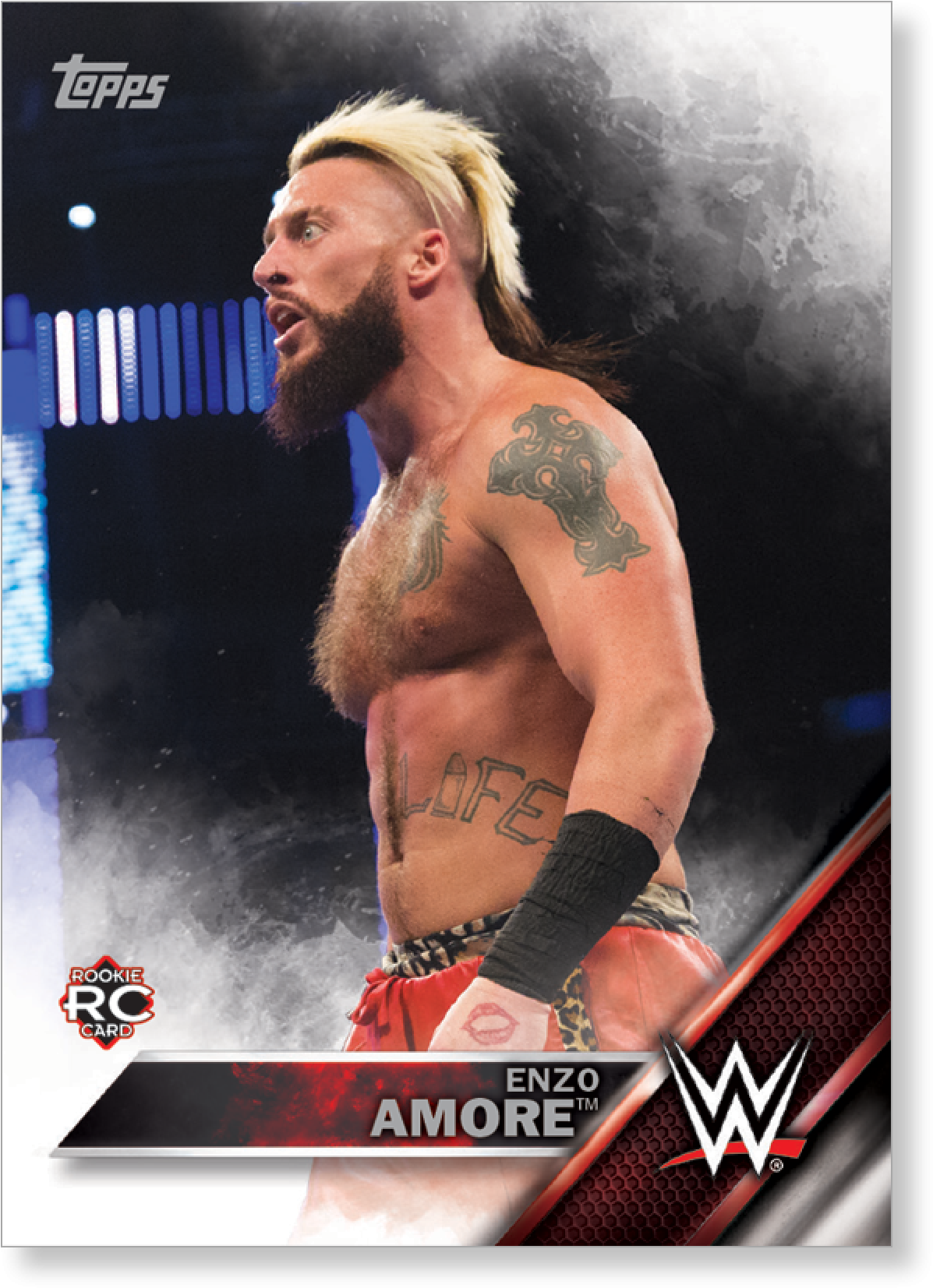 Enzo Amore 2016 Topps Wwe Now, Then And Forever Base (2000x2000), Png Download