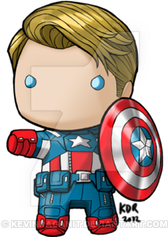 Ironman Mkvii/tony Stark Chibi Fanart The Rest Of - Capitan America Chibi (400x338), Png Download