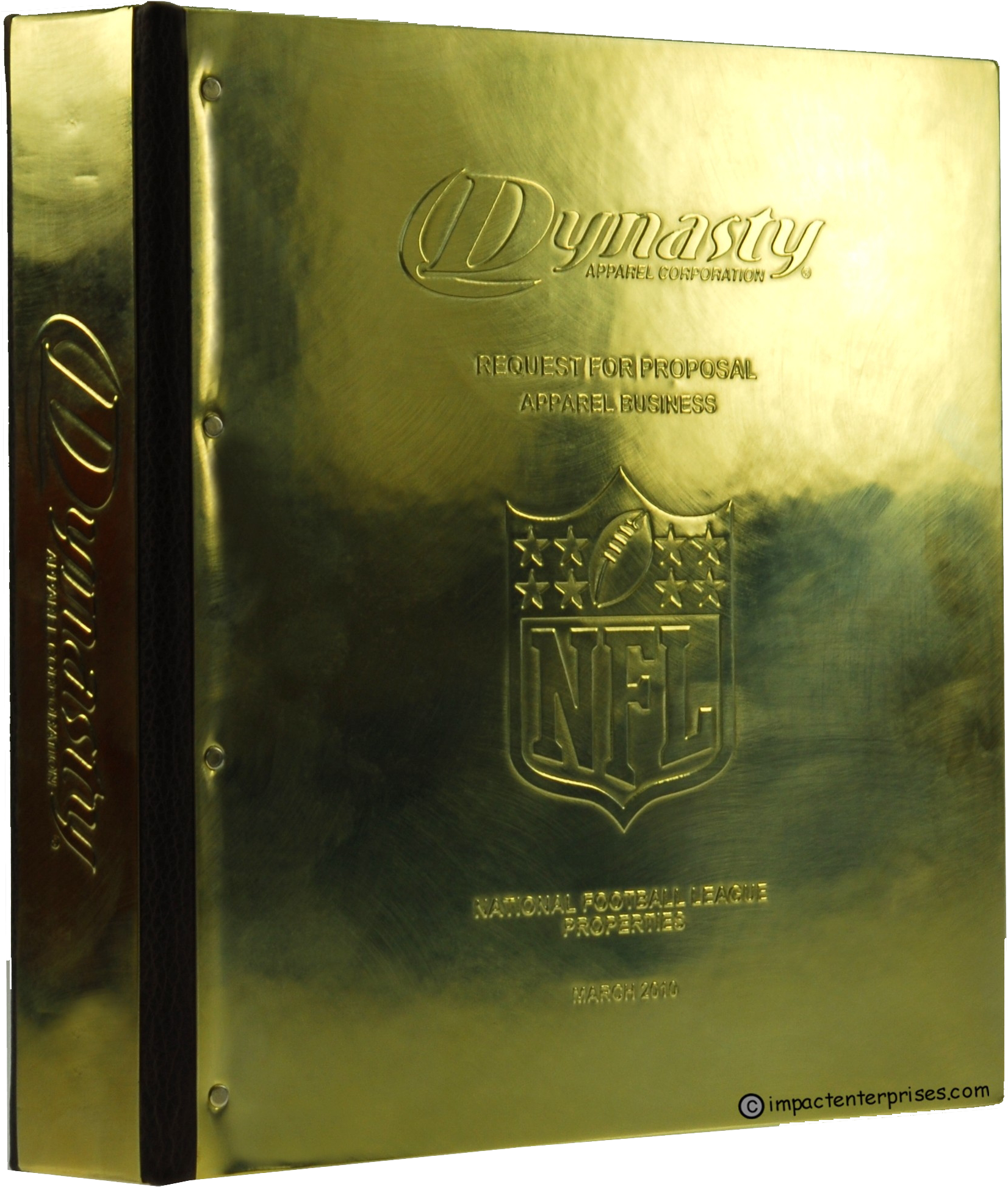 Brass Binder Covers And Brass Clipboards, Nfl Dynasty - Nfl Binder (1891x2084), Png Download