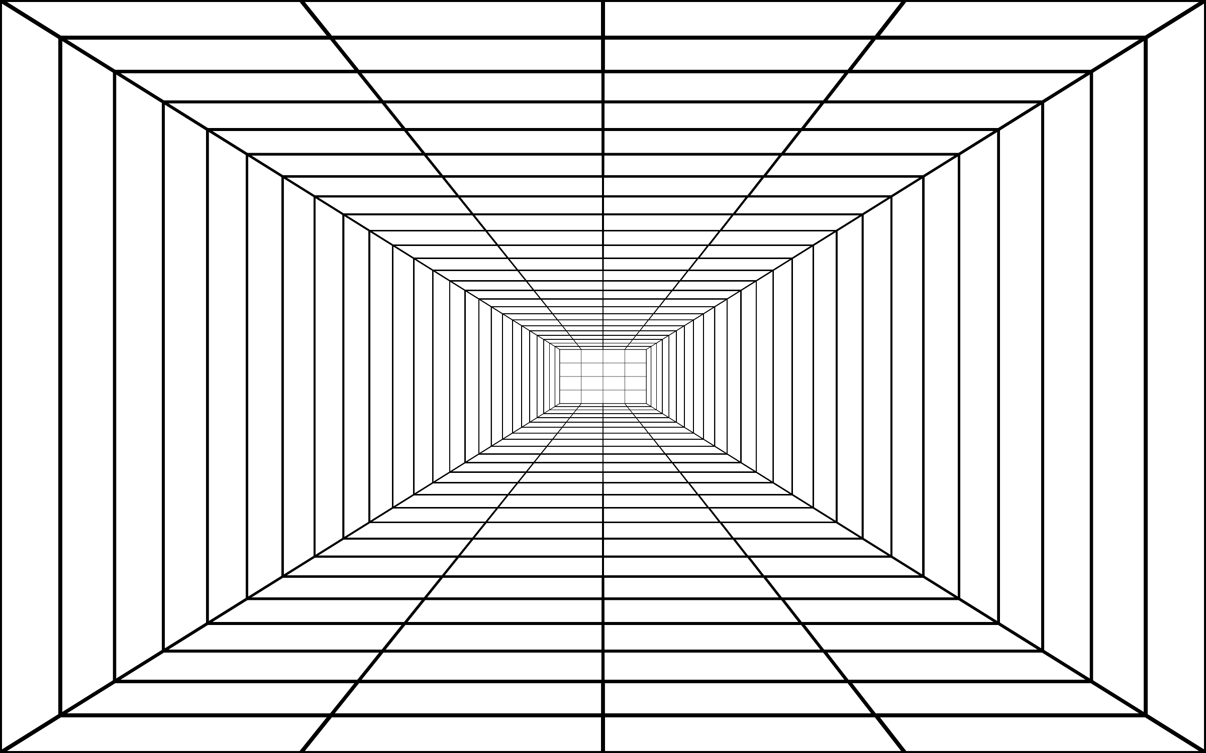 This Free Icons Png Design Of 3d Perspective Grid, (2400x1500), Png Download