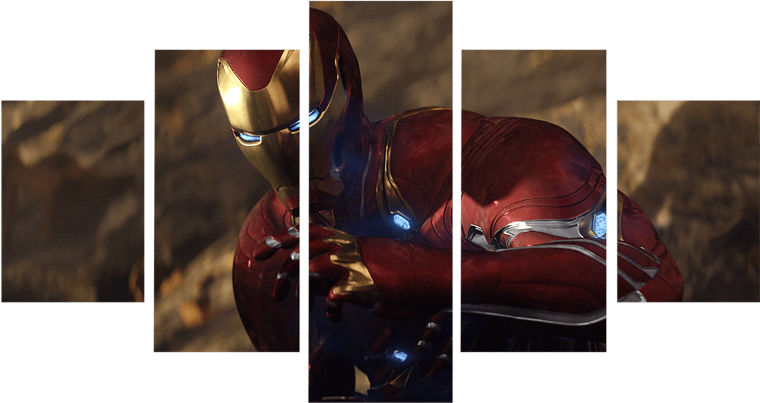 Avengers Iron Man Tony Stark - Star Wars Canvas Art 5 Piece (1200x1200), Png Download