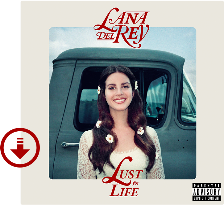 Double Tap To Zoom - Lana Del Rey Lust For Life Album Cover (1000x1000), Png Download