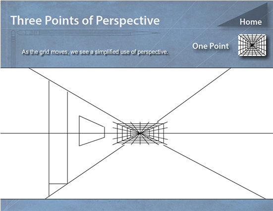 Menu For Three-point Perspective Tutorial Using Flash - Diagram (550x550), Png Download