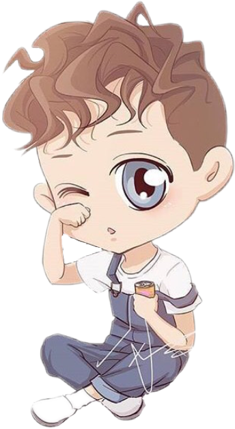 Troye Sivan Chibi Download - Troye Sivan Anime (344x627), Png Download