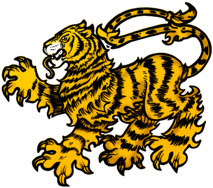 Tiger Heraldry Tank Top - Tiger Heraldry (420x480), Png Download