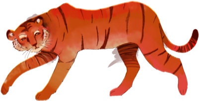 Tiger Tank Top - Drawing (420x480), Png Download