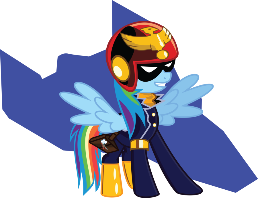 Mysteriouskaos, Blue Falcon, Captain Falcon, Cosplay, - Captain Falcon Rainbow Dash (900x689), Png Download