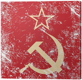 Soviet Union Retro Flag Canvas Print • Pixers® • We - Rusland Logo (400x400), Png Download