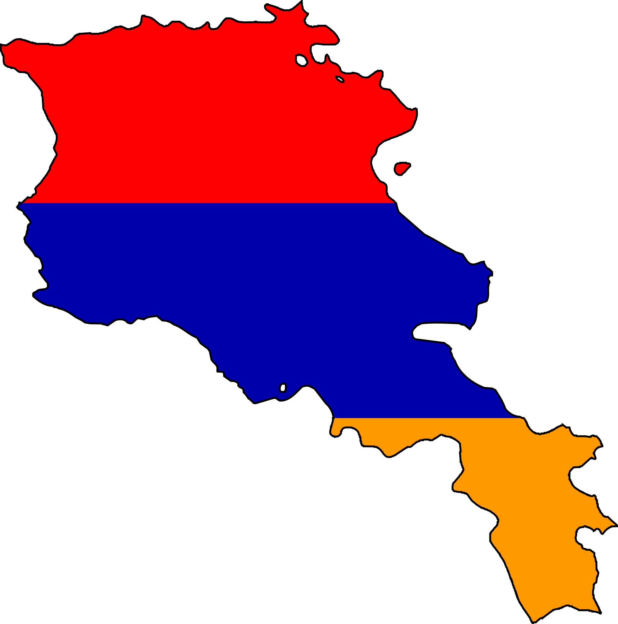 Armenia Flag Map Armenian Flag, Armenian Alphabet, - Armenia Flag Map (2048x2069), Png Download