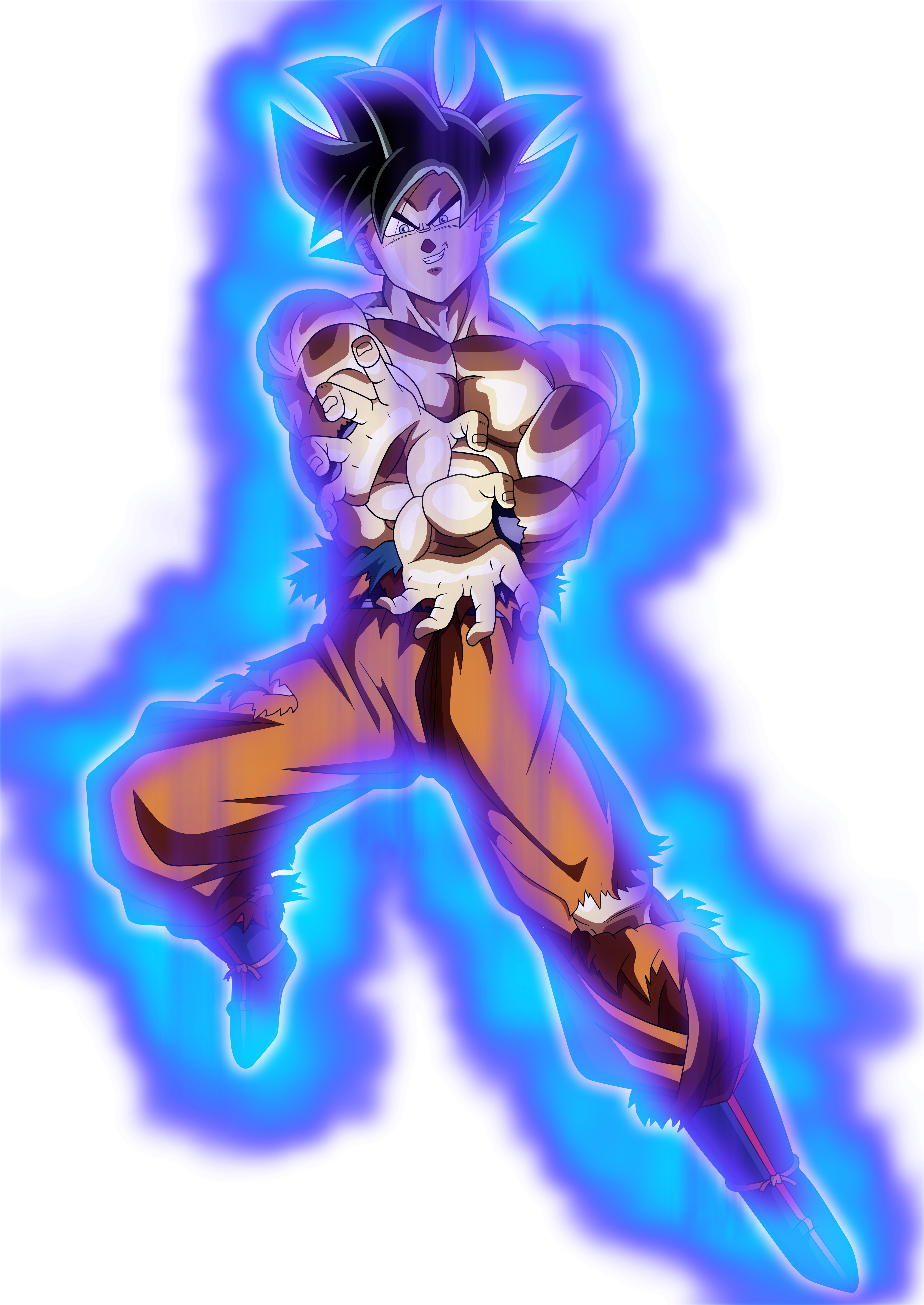 Ultra Instinct New Aura By Blackflim - Aura Ultra Instinct Png (4000x5650), Png Download