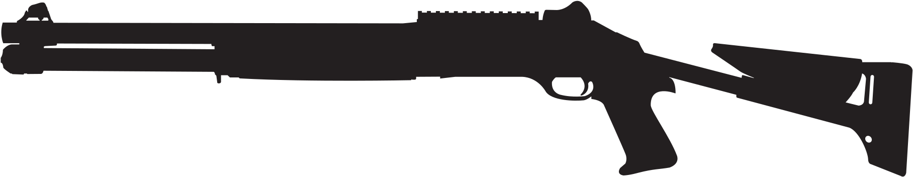 M4 Vector Picture Free Download - Beretta M4 Super 90 (2000x857), Png Download