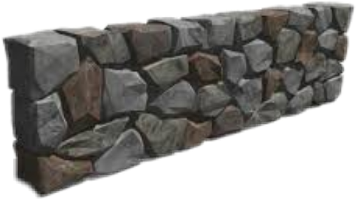 Svg Transparent Muro Blackandwhite Allpicsart Piedra - Muro De Piedra 3d (510x285), Png Download
