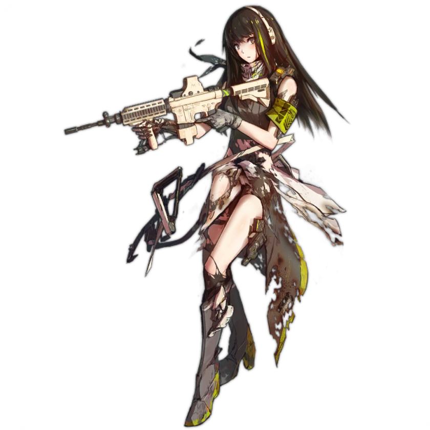 M4a1 D - M4 Sopmod Girls Frontline (840x840), Png Download